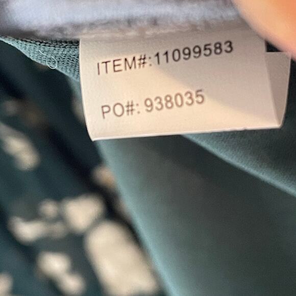 Torrid Off the Shoulder Skater Dress Women's Size 1X Green Floral Bardot Boho - Picture 9 of 10